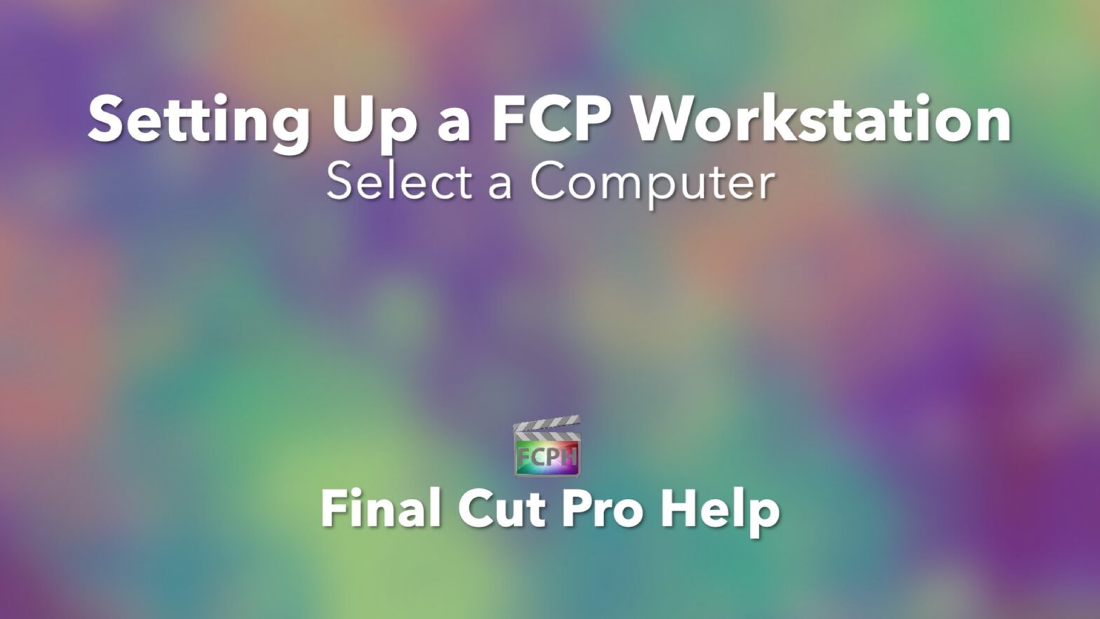 Setting Up a FCP Workstation Select a Computer