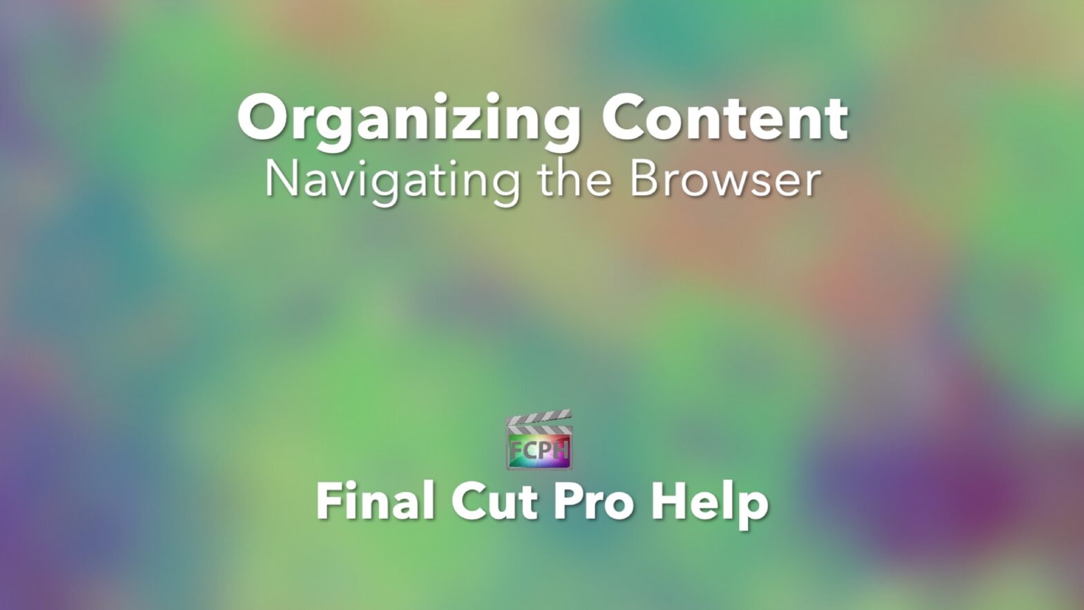 Organizing Content Navigating the Browser