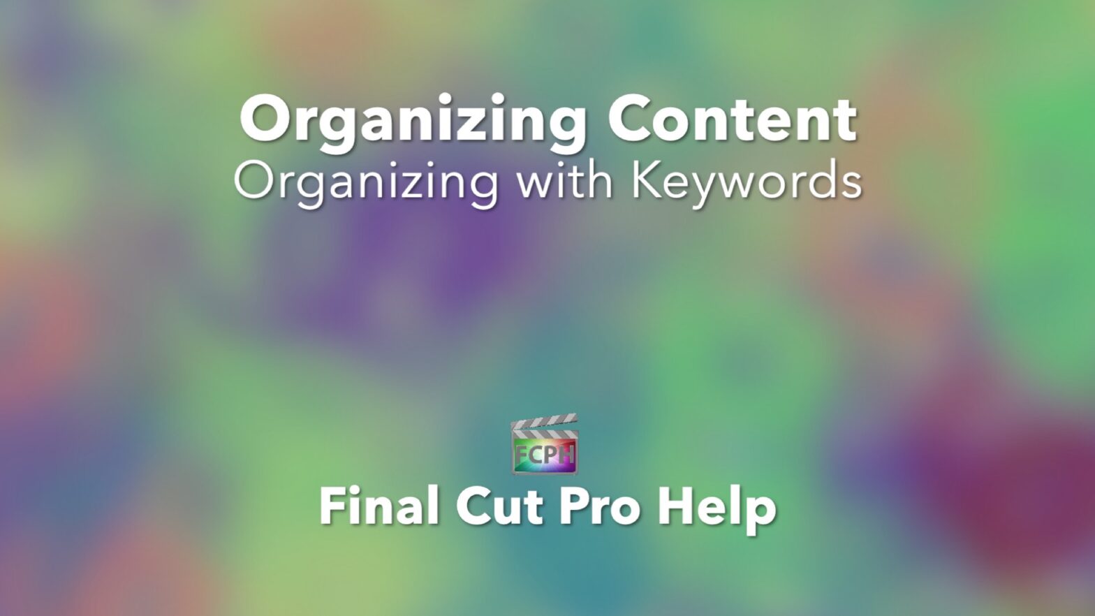 Organizing with Keywords